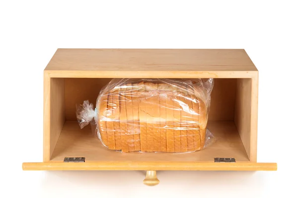 Brood vak op wit — Stockfoto