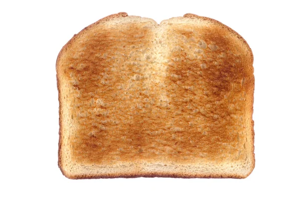 Toast isoliert auf weiß — Stockfoto