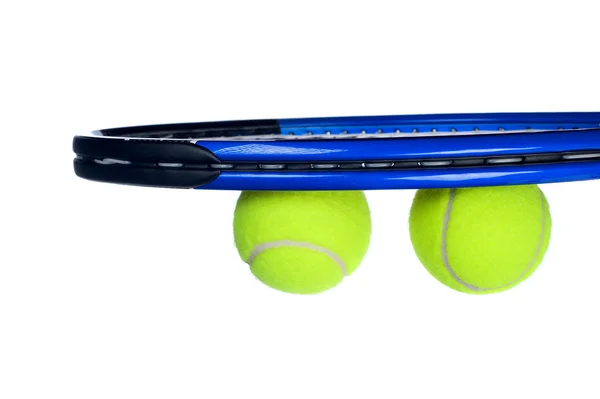 Tennis equipment isolated on white — Stock Photo, Image