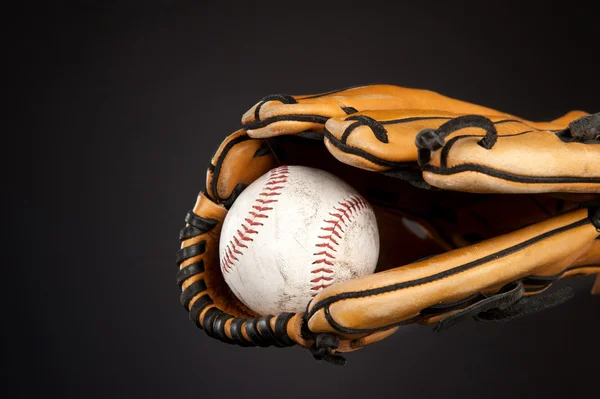 Baseball och handske — Stockfoto