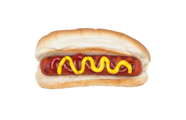 Hot-Dog z grilla — Zdjęcie stockowe