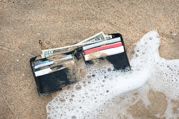 Förlorade plånbok — Stockfoto