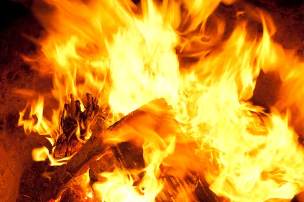 Verbranden van hout — Stockfoto