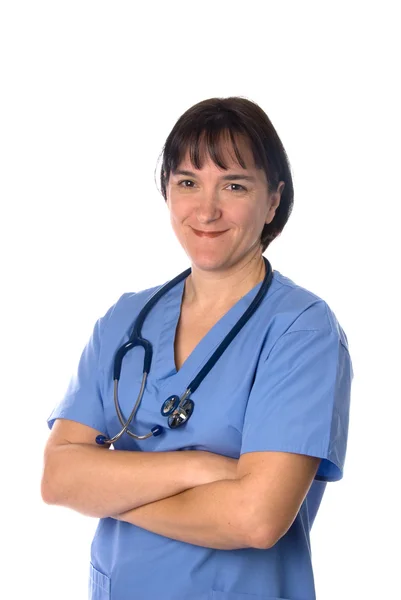 Médico femenino y médico — Foto de Stock