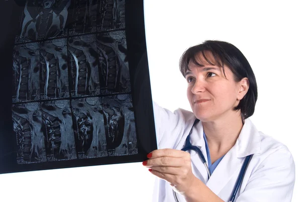Женщина-врач и врач — стоковое фото