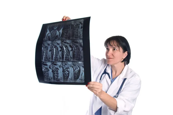 Médico femenino y médico — Foto de Stock