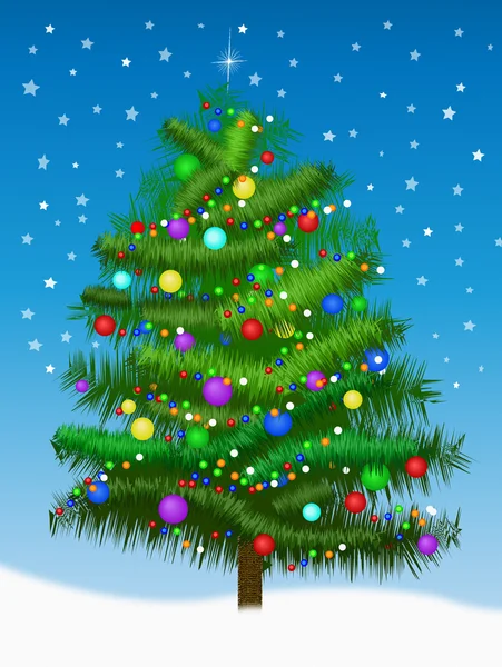 Christmas Tree Illustration — Stock Photo, Image