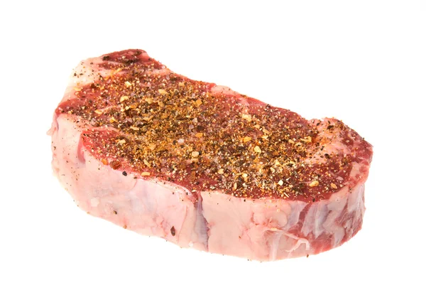 Seasoned steak — Stock Photo, Image