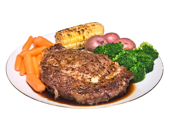 Steak dinner — Stock Photo, Image