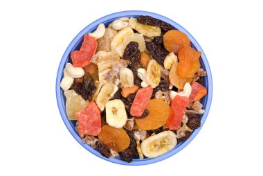 Bowl of trail mix clipart