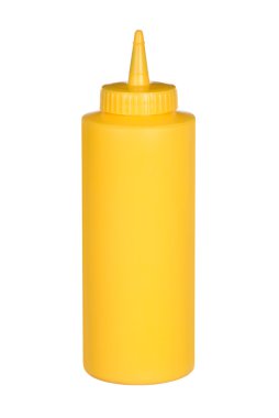 Squeeze bottle of mustard clipart