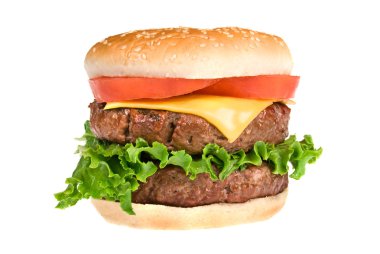 Juicy hamburger clipart