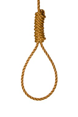 Noose on white clipart