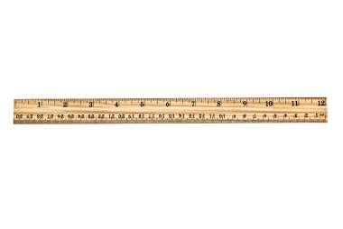 New wooden ruler clipart