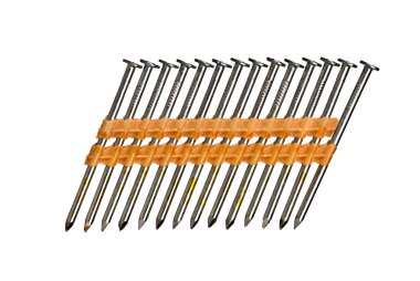 Row of nails isolated on white clipart