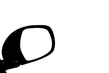 Car side mirror mask clipart