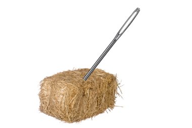 Needle in haystack clipart