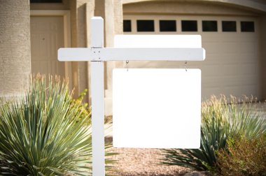 Blank home for sale sign clipart