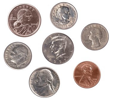 Set of U.S. Coins clipart