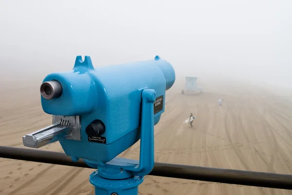 stock image Telescope on pier