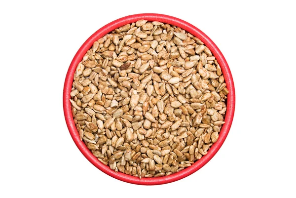 Bowl of sunflower seeds — Stock Photo, Image