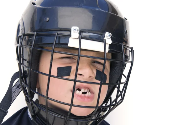 Ungdom hockeyspelare — Stockfoto