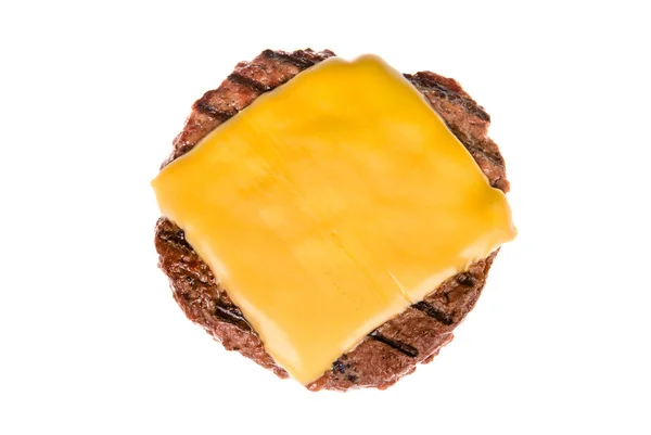 Hamburger patty with cheese — Stock Photo, Image