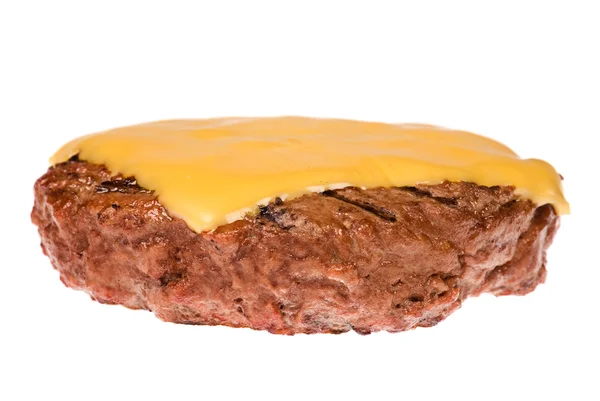 Hambúrguer patty com queijo — Fotografia de Stock