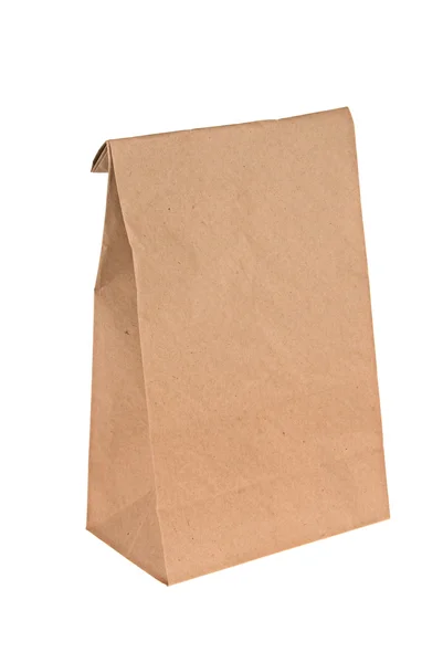 갈색 종이 점심 가방 — 스톡 사진