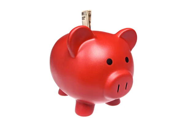 Red Piggy Bank — Stock Photo, Image