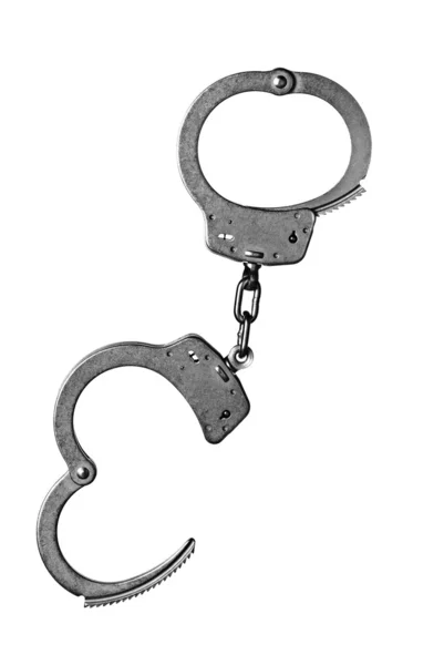 Isolated handcuffs — Stock Photo, Image