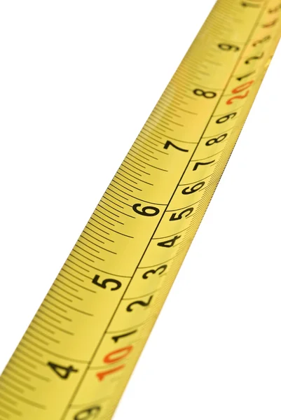 Şerit ölçü ölçeğini yakın çekim — Stok fotoğraf