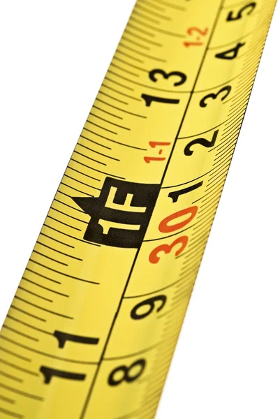 Primer plano de la escala de cinta métrica — Foto de Stock