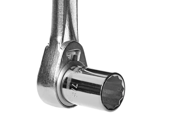 Socket wrench close up — Stok fotoğraf