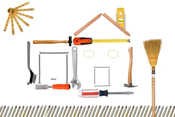 Huis montage gereedschap — Stockfoto