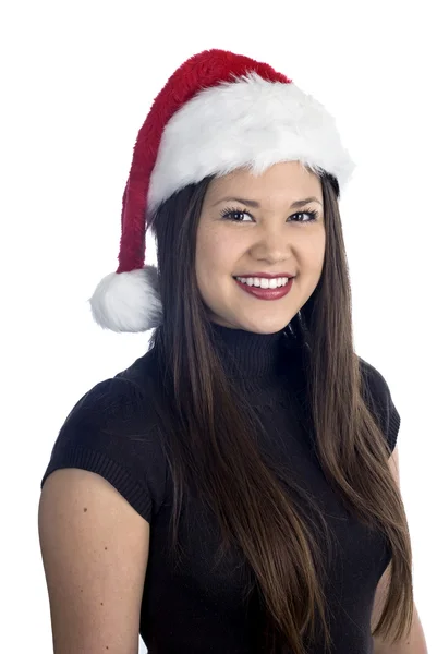 Beautiful Asian woman at Christmas — Stock Photo, Image