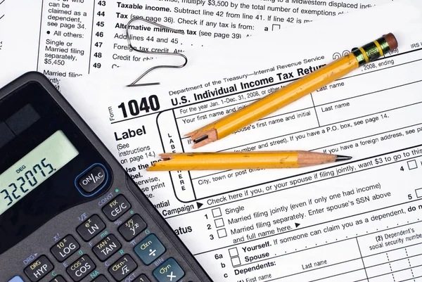 Frustration of filing taxes — Stock Photo, Image