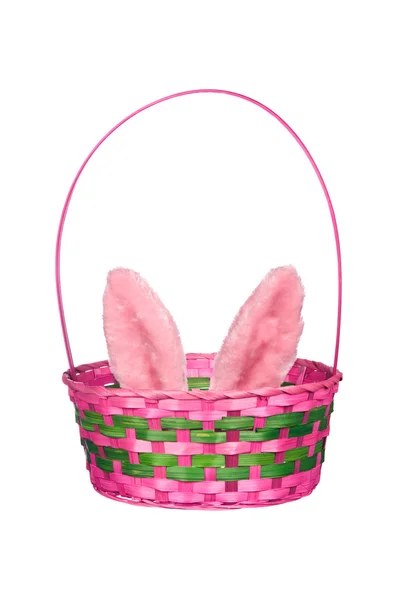 stock image Easter basket with bunny ears