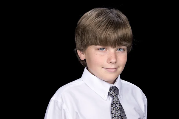 Portret dziecka z koszuli i krawata — Zdjęcie stockowe