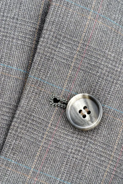 Button on suit — Stock Photo, Image