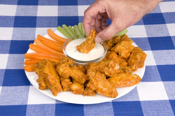 Chicken hot wings — Stock Photo, Image
