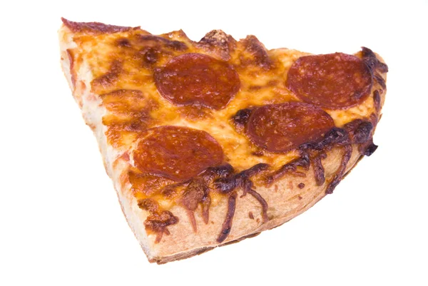 Rebanada de pizza de pepperoni — Foto de Stock