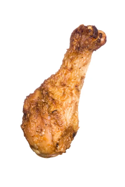 Chicken leg isolated on white — Stock Photo, Image