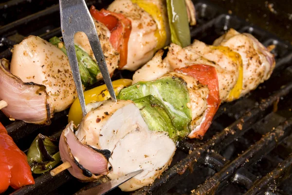 Chicken kebab barbecue — Stock Photo, Image