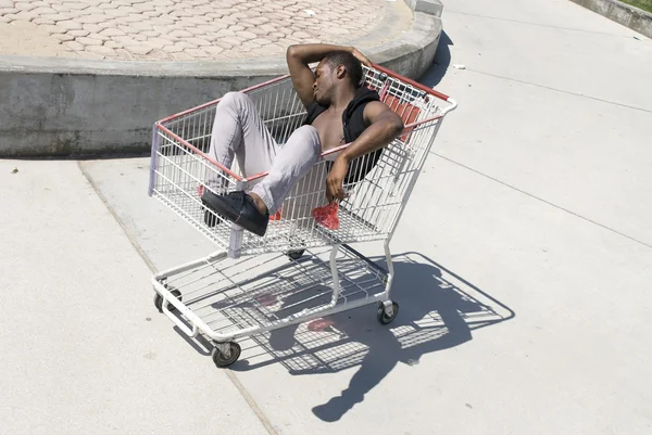 Afrikansk amerikan svimmade — Stockfoto