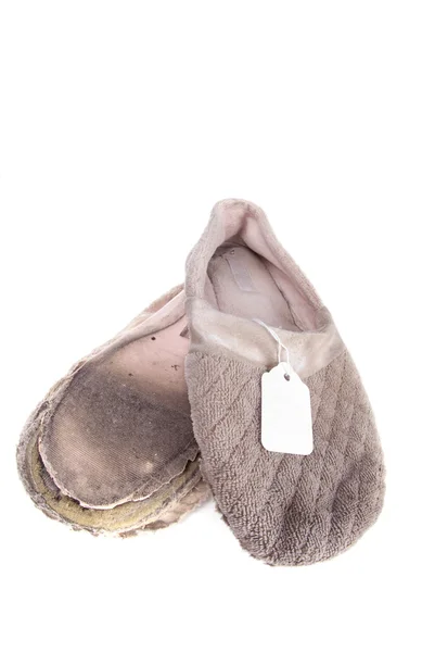 Old house slippers — Stock Photo, Image