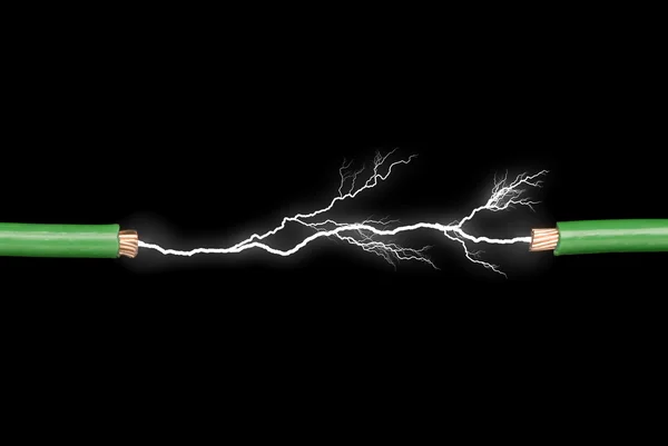 電気アークとワイヤ — ストック写真