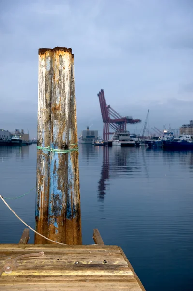 Reggel Wharf — Stock Fotó