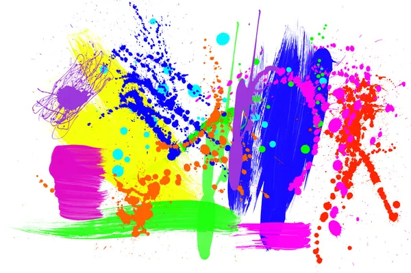 Grunge de tinta colorida — Fotografia de Stock