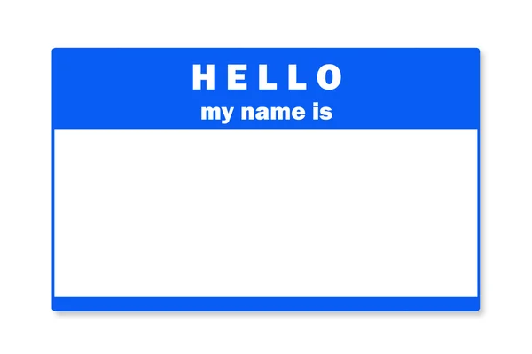 Blank name tag — Stock Photo, Image